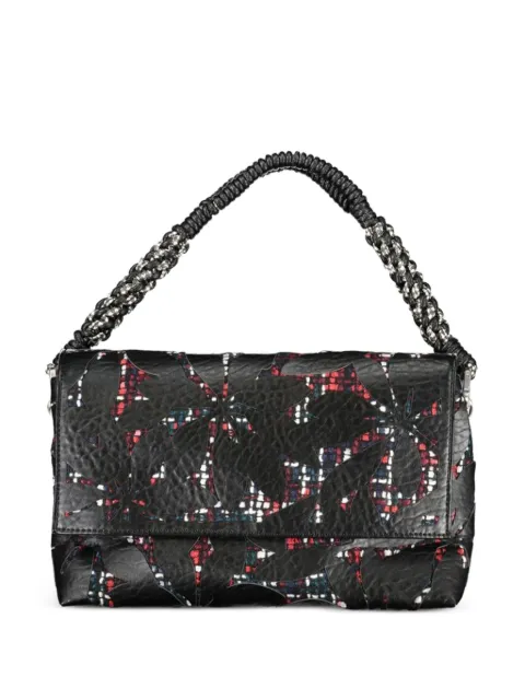 Desigual laser-cut floral tote bag