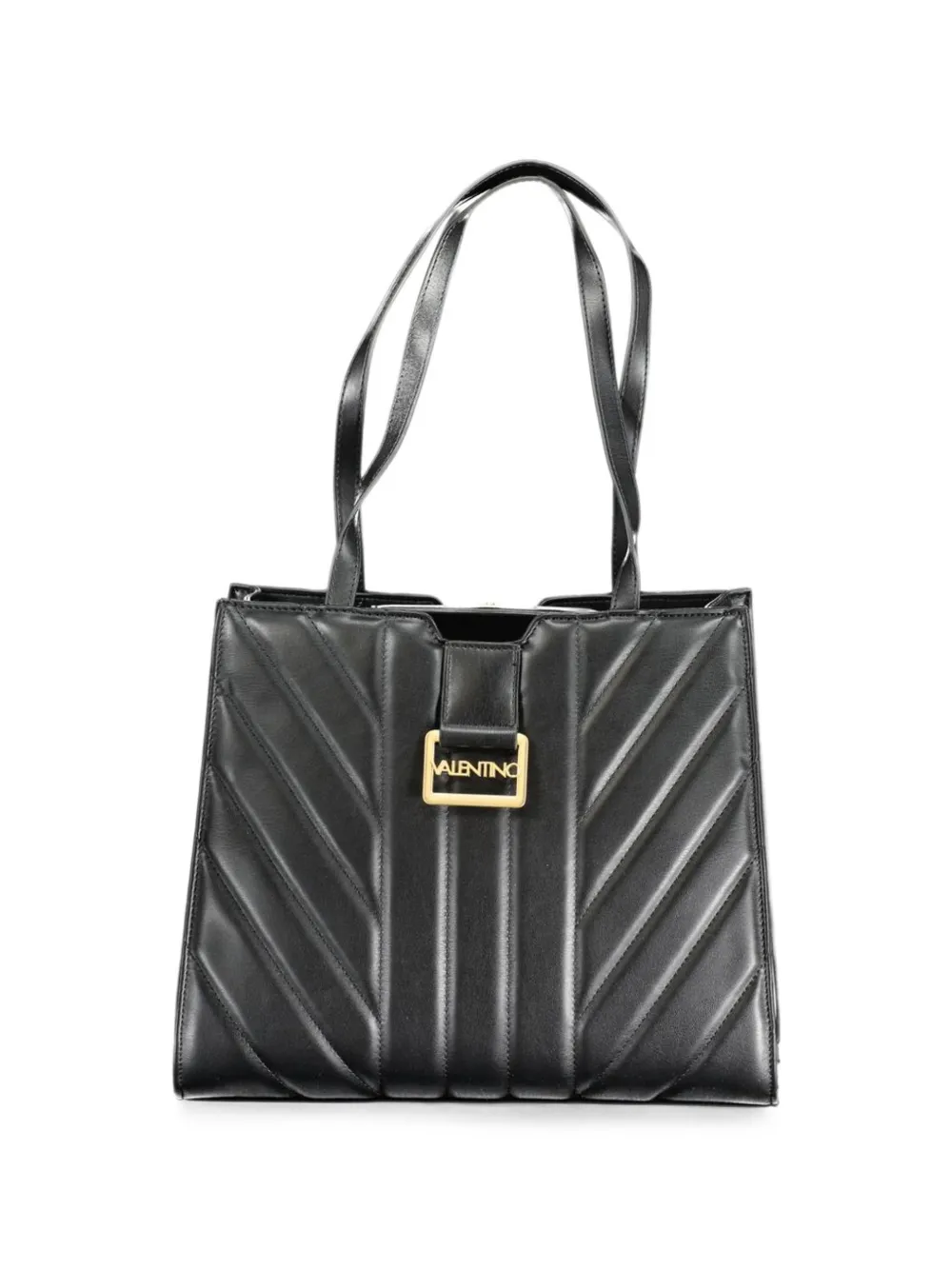 MARIO VALENTINO quilted chevron tote bag