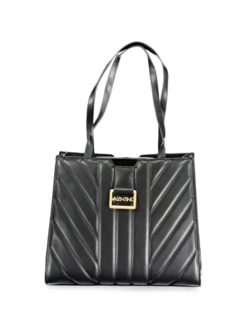 MARIO VALENTINO quilted chevron tote bag