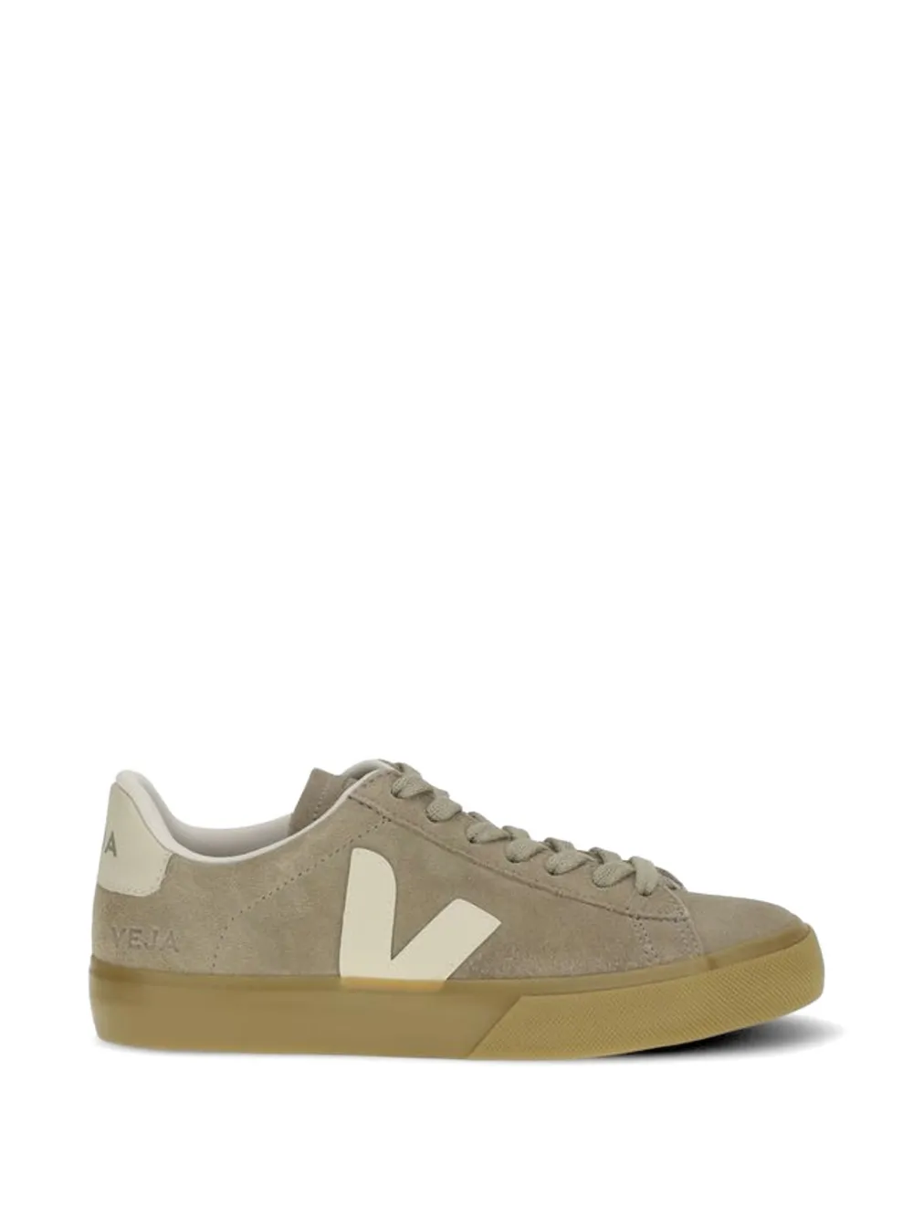 VEJA logo-patch suede sneakers - Toni neutri