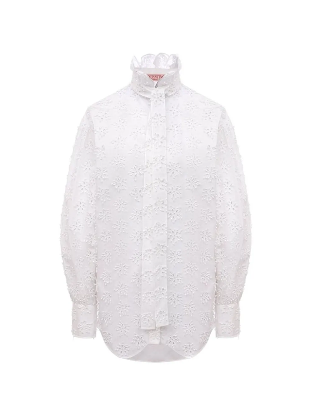 Valentino Garavani broderie-anglaise shirt - Bianco