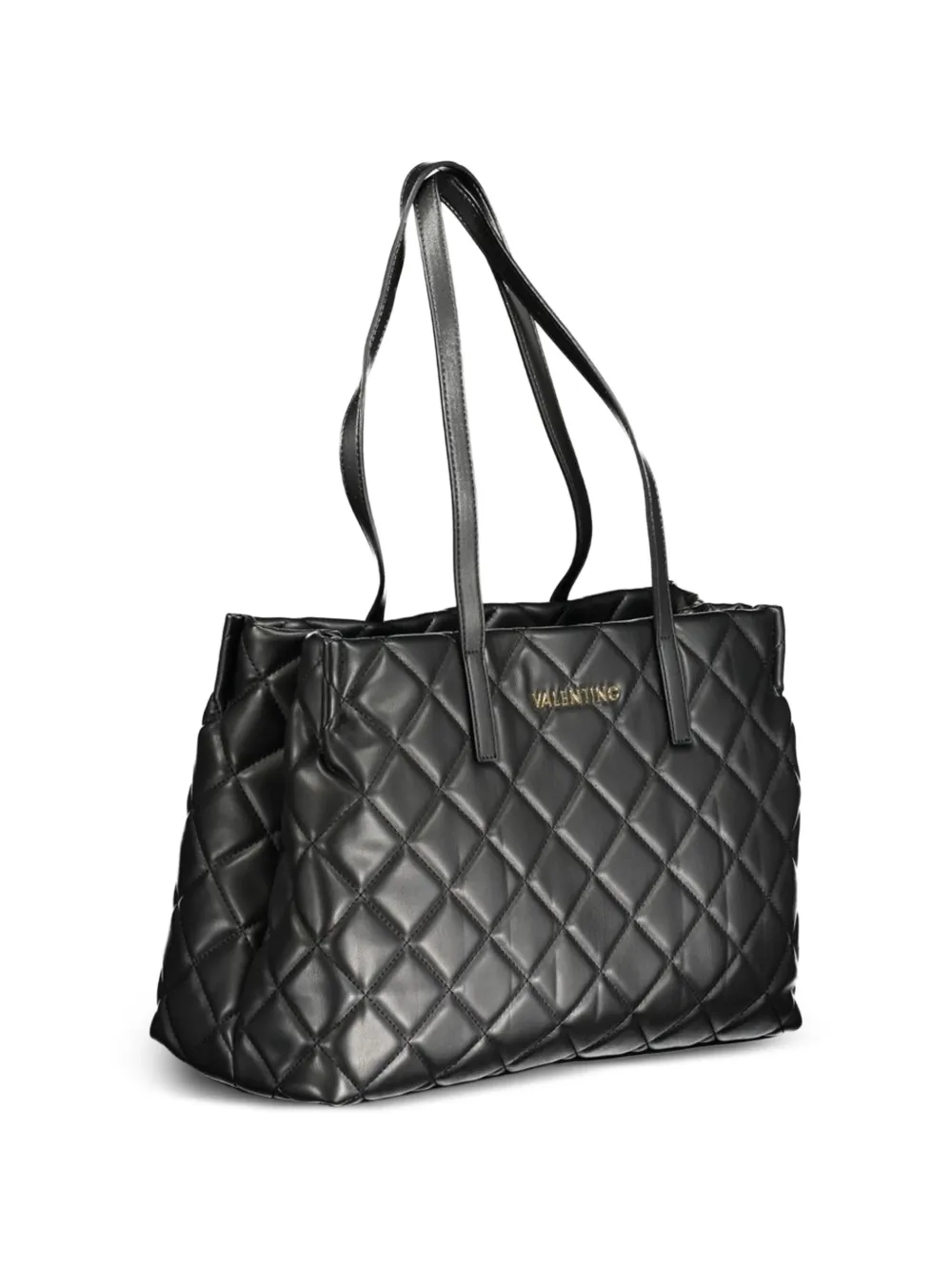 MARIO VALENTINO Gewatteerde shopper Zwart