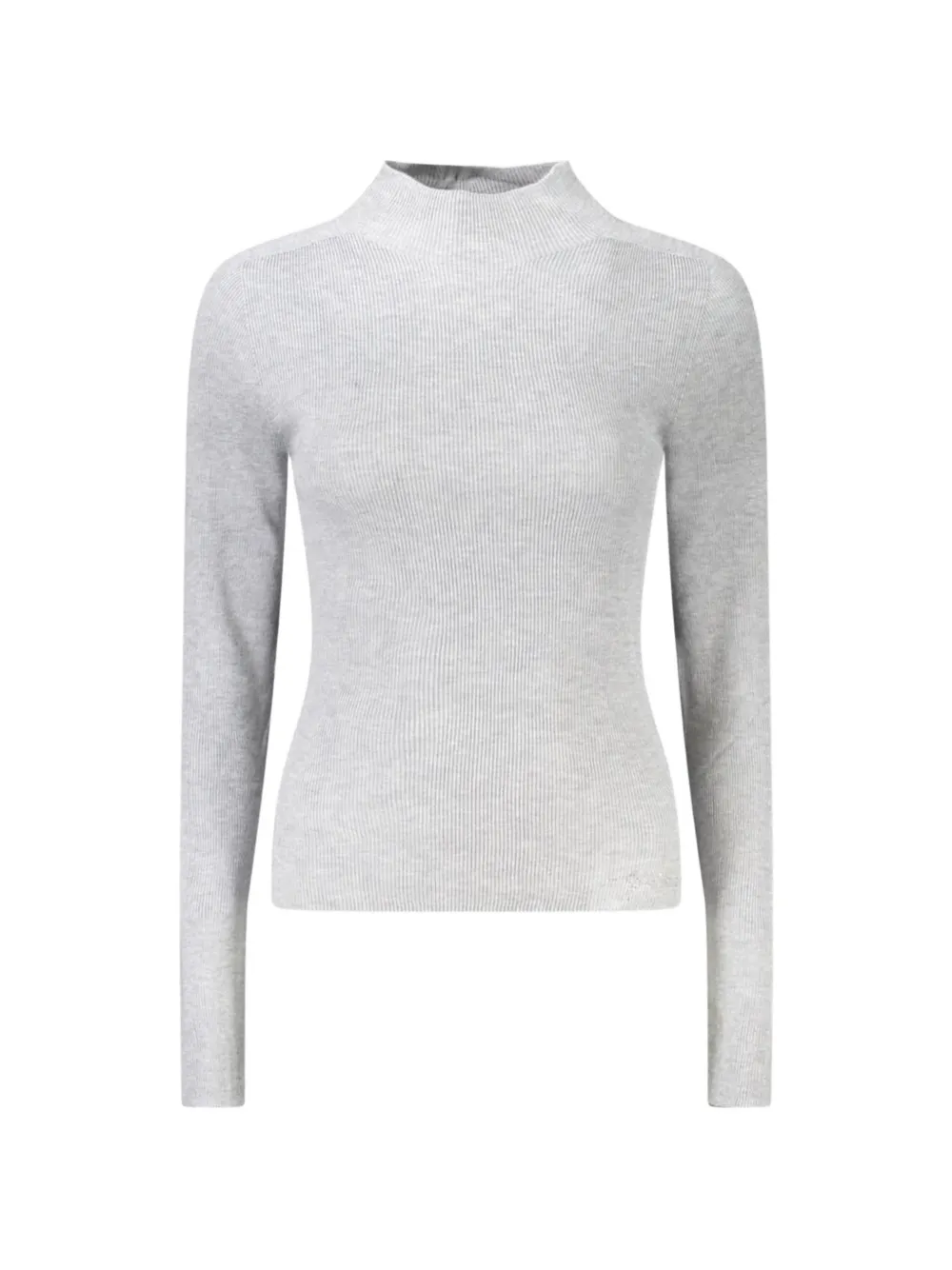 GUESS USA mock-neck knitted top - Grigio