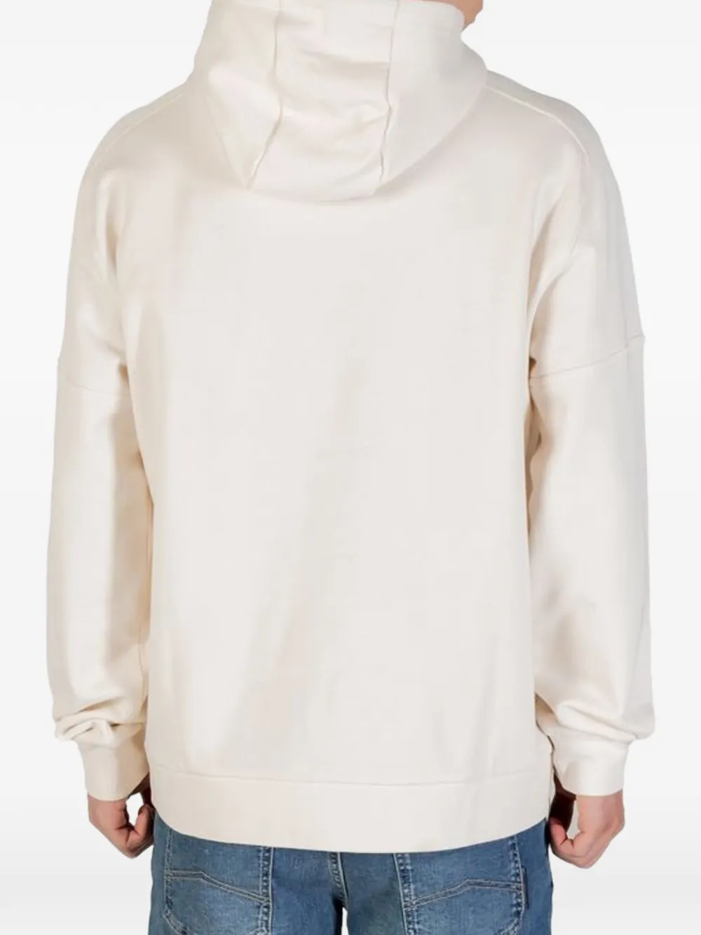Ea7 Emporio Armani Hoodie met logoprint Beige