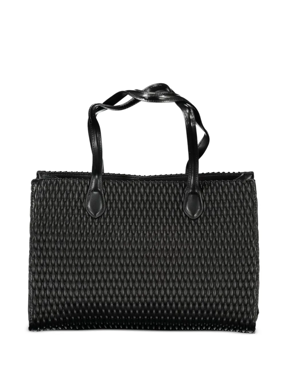 MARIO VALENTINO Gewatteerde shopper Zwart