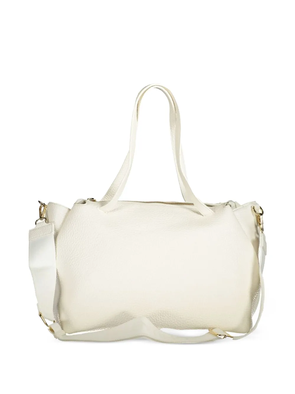 MARIO VALENTINO Leren shopper Beige