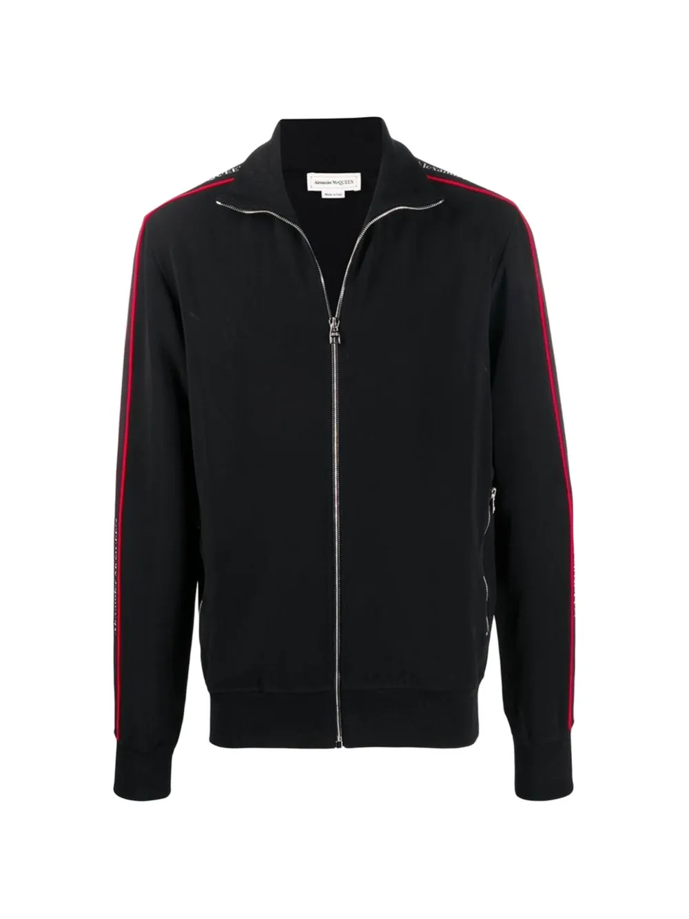 Alexander McQueen zip-up sweatshirt - Schwarz