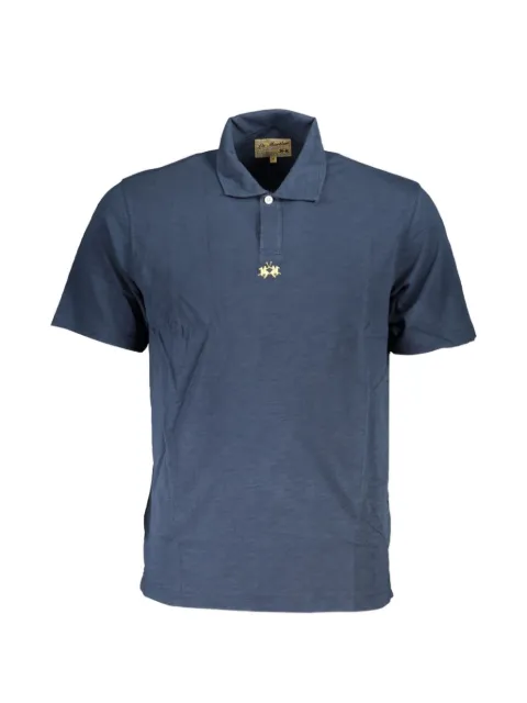 La Martina logo-embroidered cotton polo shirt