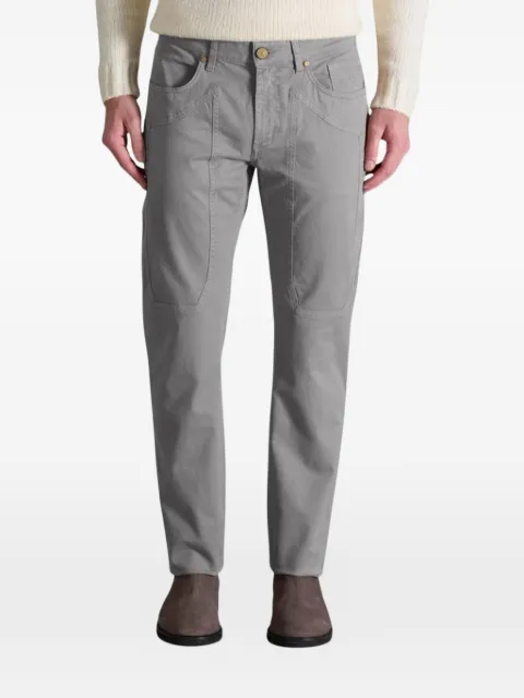 JECKERSON logo-patch slim-fit trousers