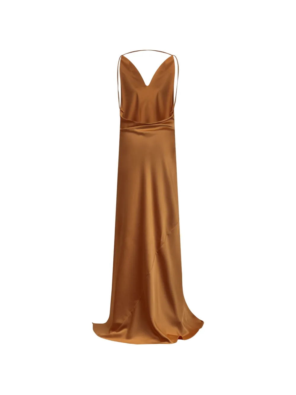 THE ANDAMANE Vera maxi-jurk Bruin