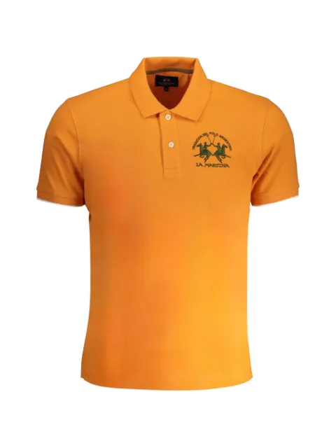 La Martina logo-embroidered piqué polo shirt