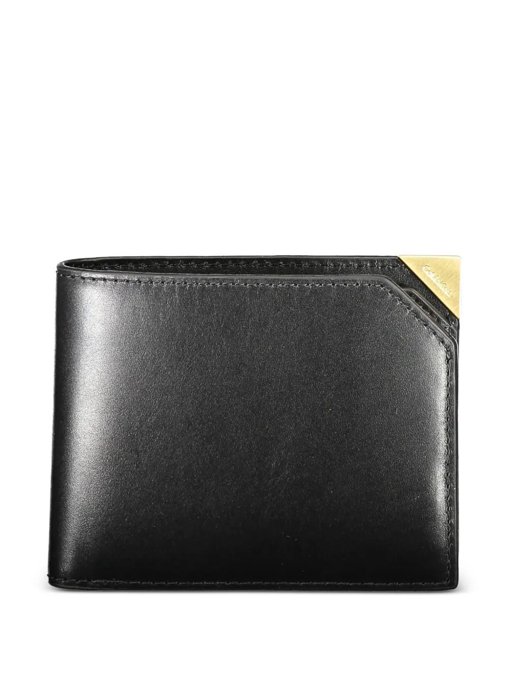Calvin Klein logo-plaque leather wallet - Nero