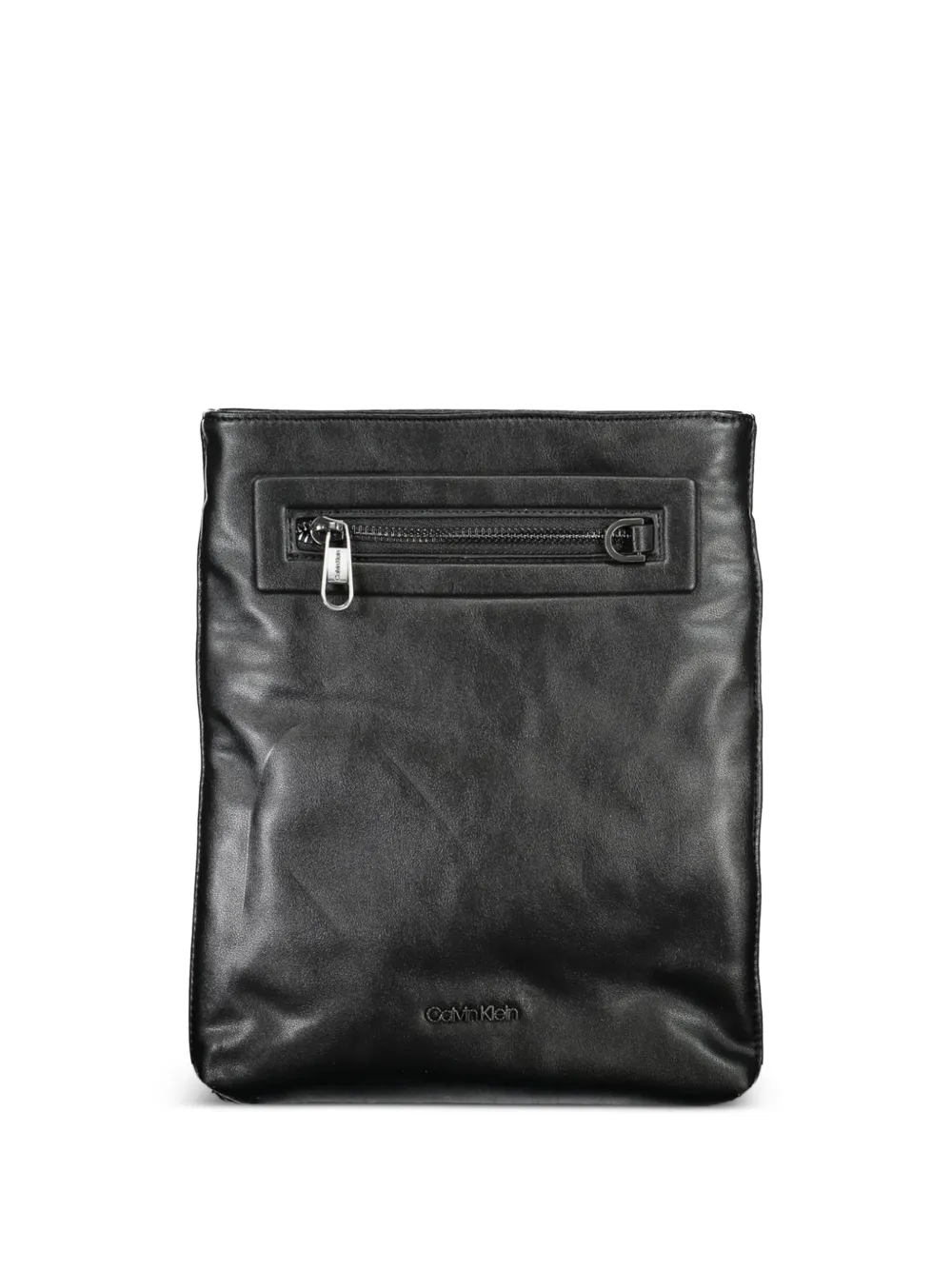 Calvin Klein logo-appliqué messenger bag - Schwarz