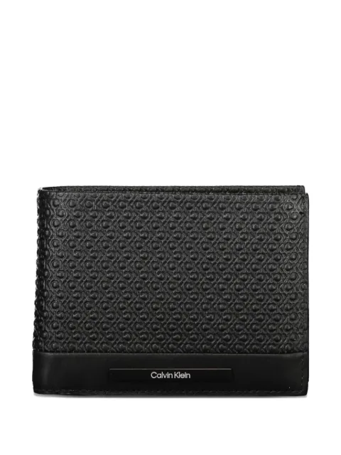 Calvin Klein monogram-embossed bifold wallet