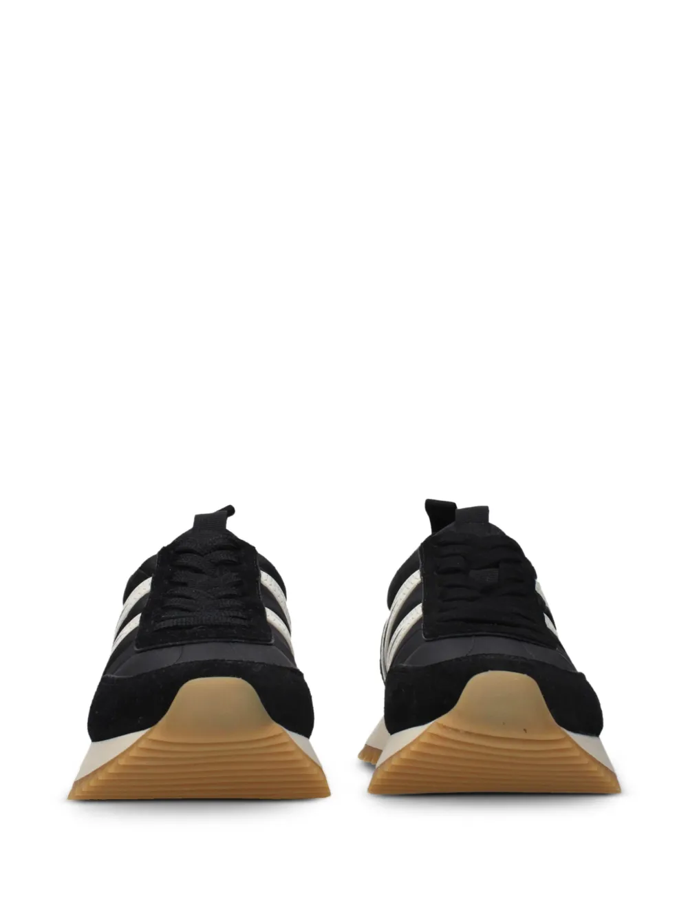 Moncler Pacey panelled low-top sneakers Zwart