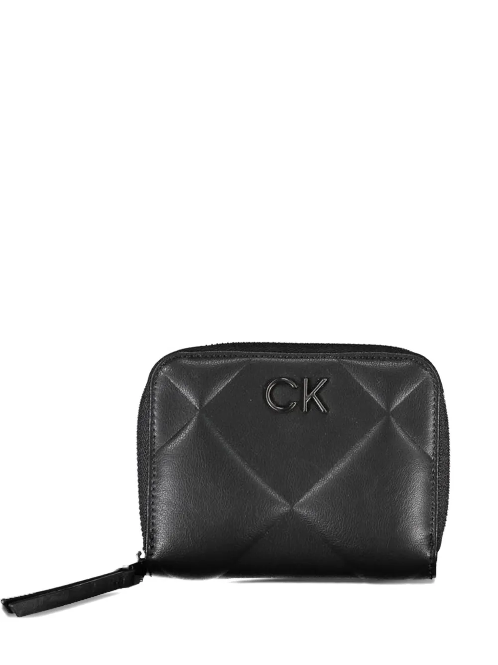 Calvin Klein quilted zip-around wallet - Nero