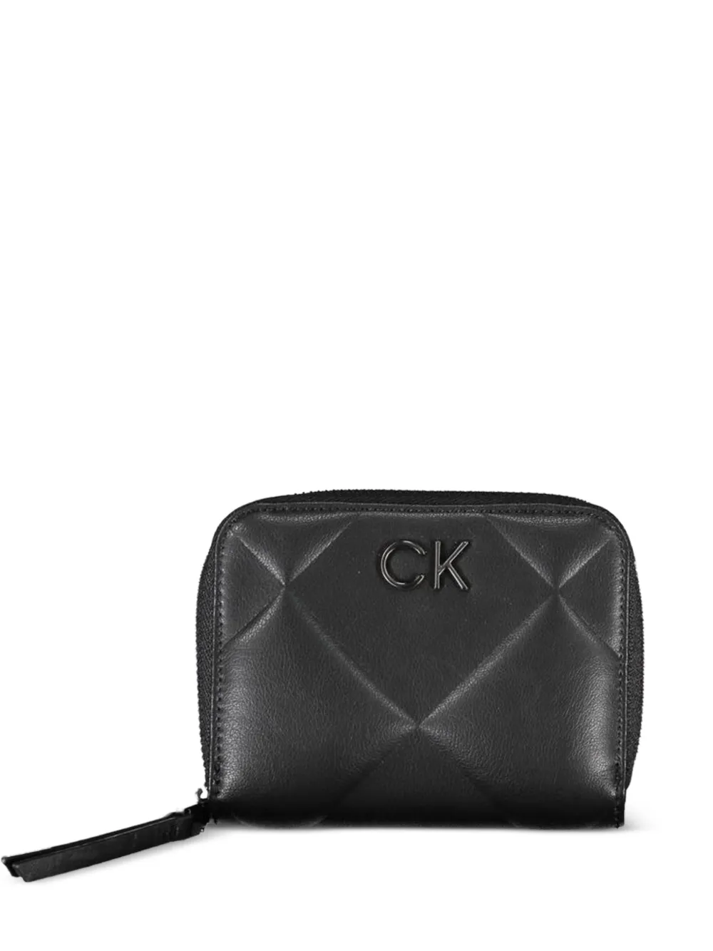 Calvin Klein quilted zip-around wallet - Nero