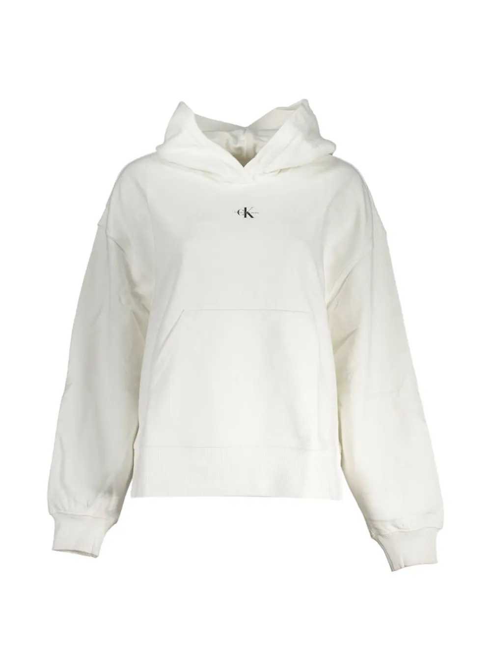 Calvin Klein logo-print hoodie - Bianco