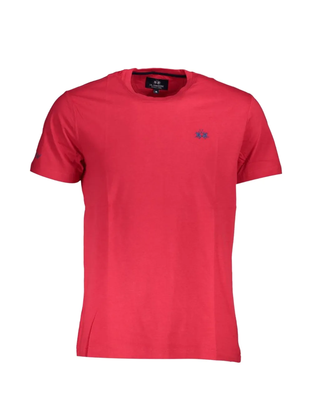 La Martina logo-embroidered cotton T-shirt - Rosso