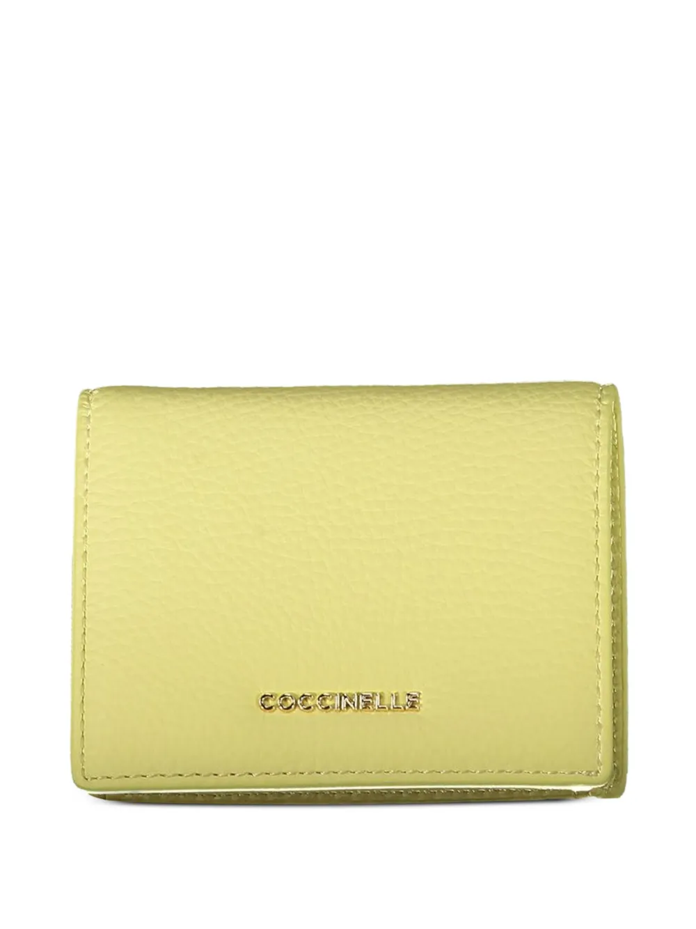 Coccinelle grained-leather wallet - Giallo