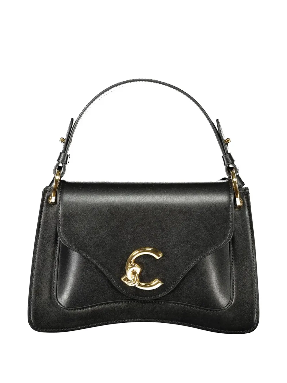 Coccinelle small C-Me leather tote bag - Nero
