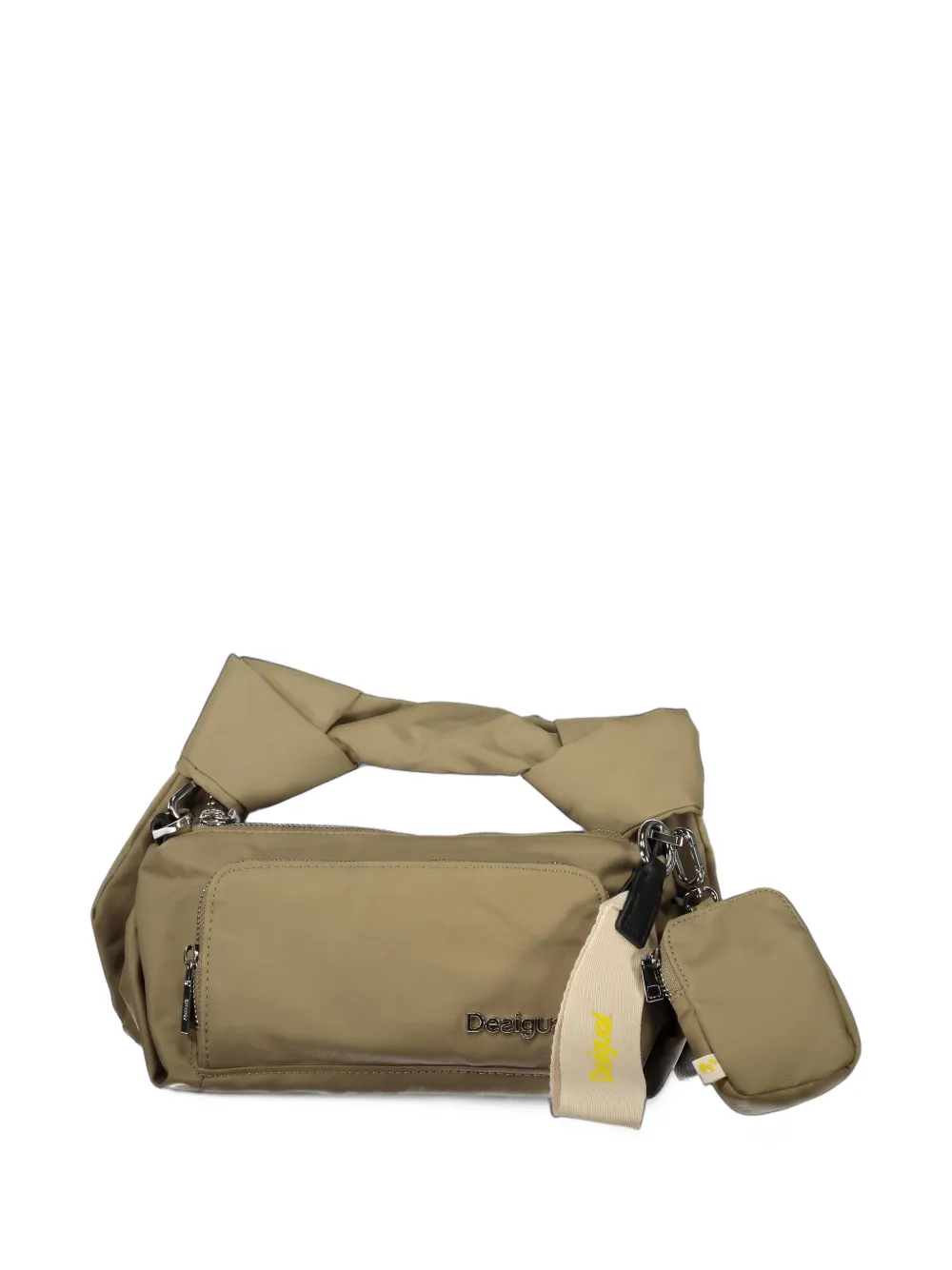 Desigual Gedraaide shopper met geknoopt detail Groen