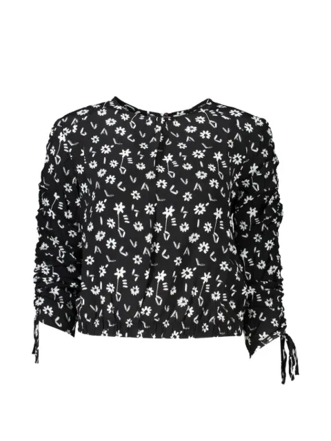 Desigual floral-print ruched blouse