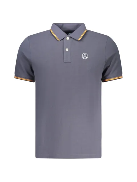 North Sails logo-patch tipped polo shirt