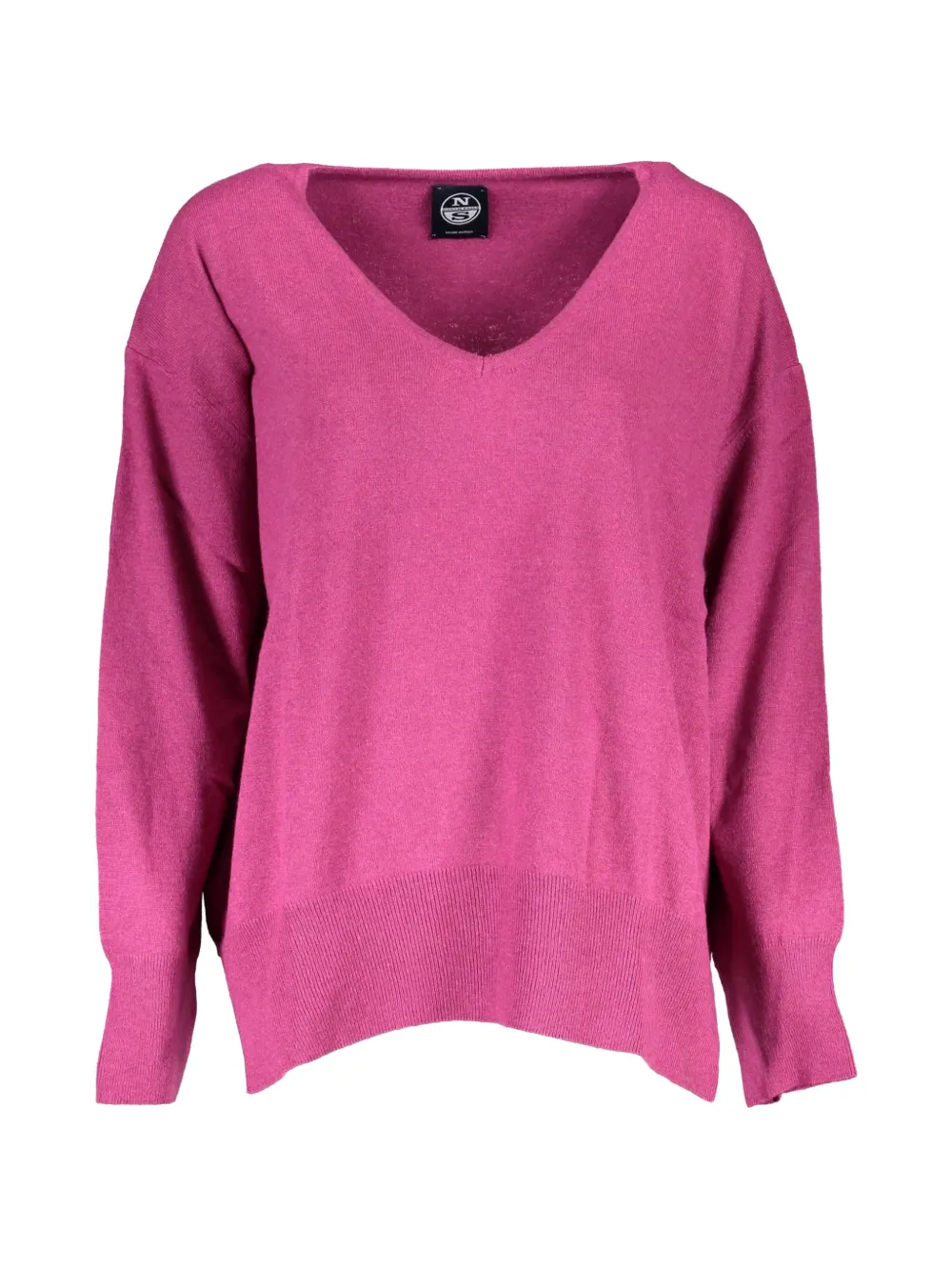 North Sails V-neck Sweater In Pink