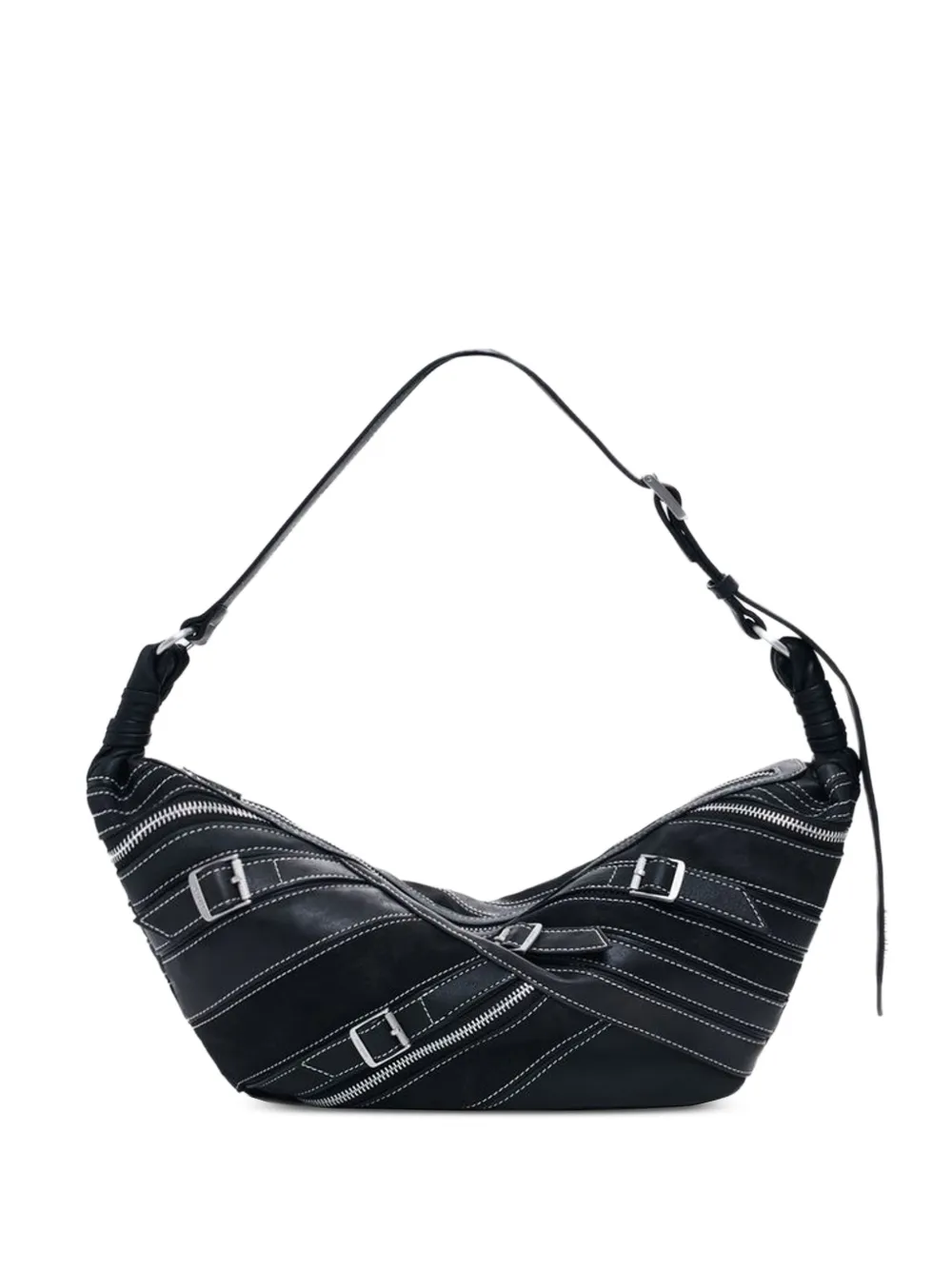 Desigual buckle-detail zip-embellished shoulder bag