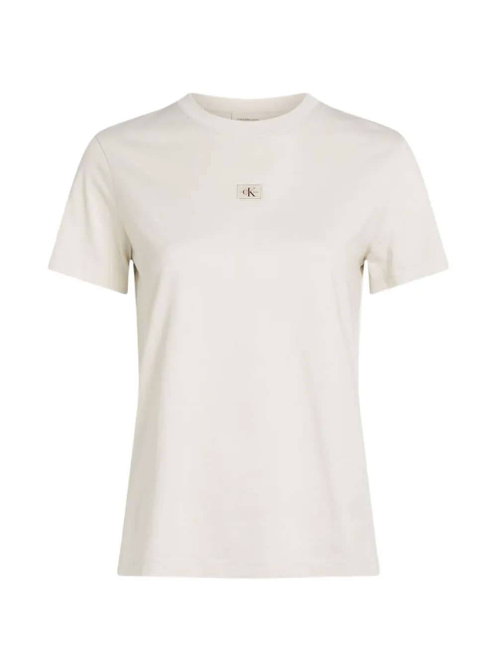 Calvin Klein Jeans logo-patch T-shirt - Nude