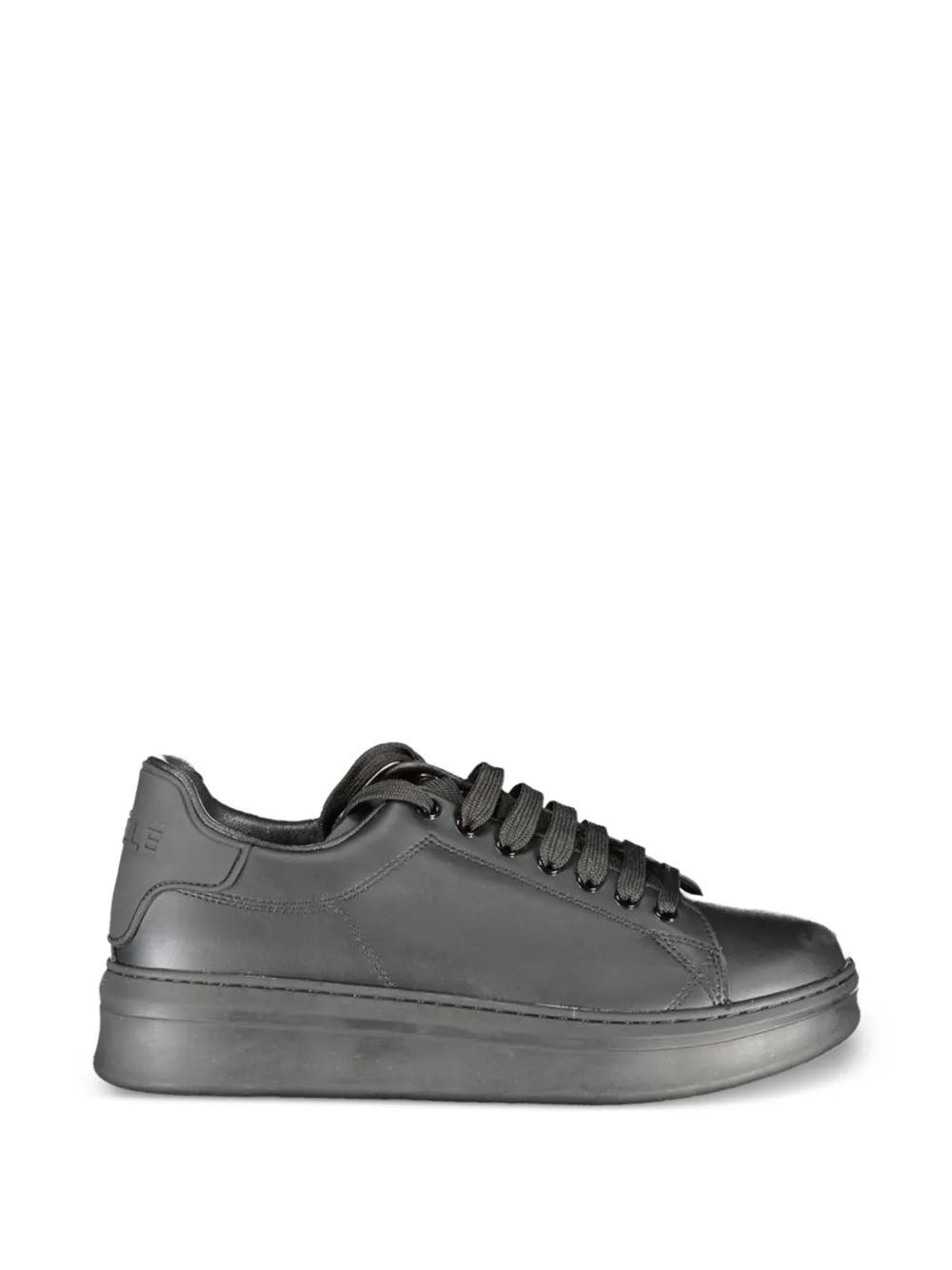 Gaelle low-top faux-leather sneakers - Schwarz