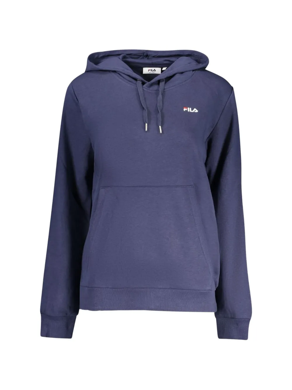 Fila Logo-patch Hoodie In Blue