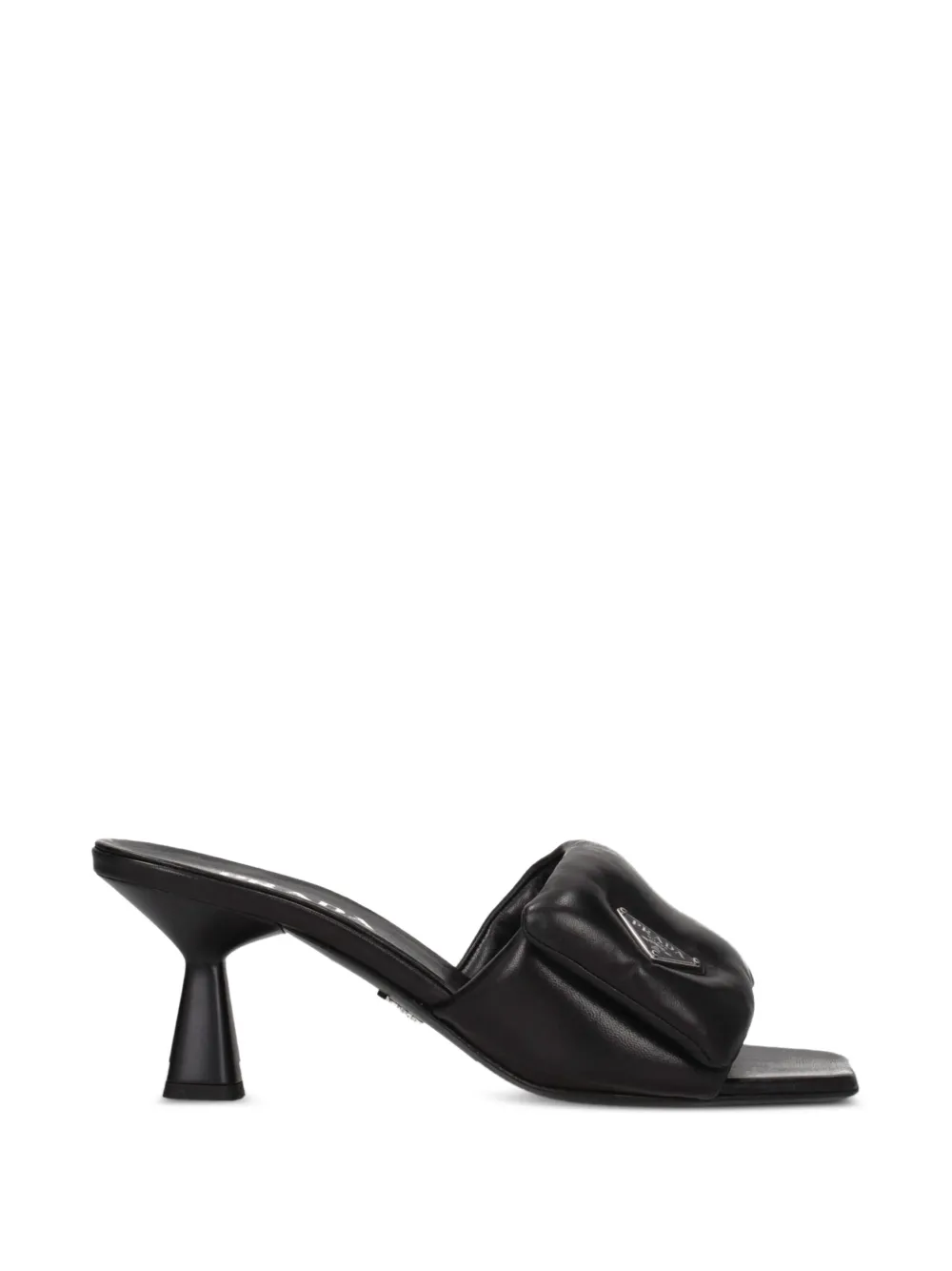 Prada padded leather sandals - Nero