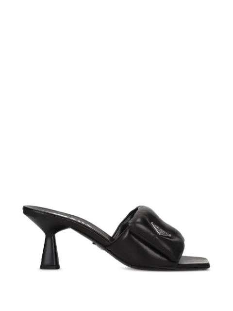 Prada padded leather sandals