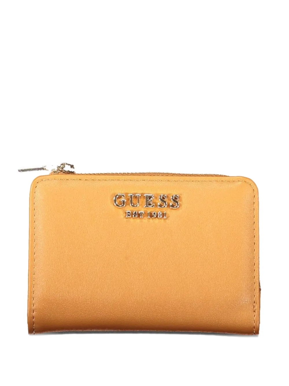 GUESS USA logo-plaque zip-around wallet - Marrone