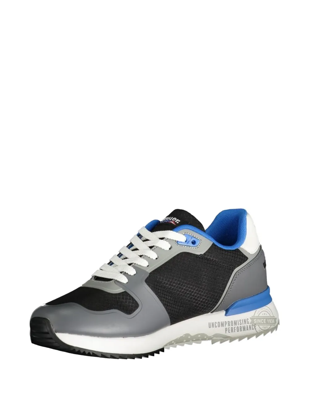 Blauer lace-up sneakers Zwart
