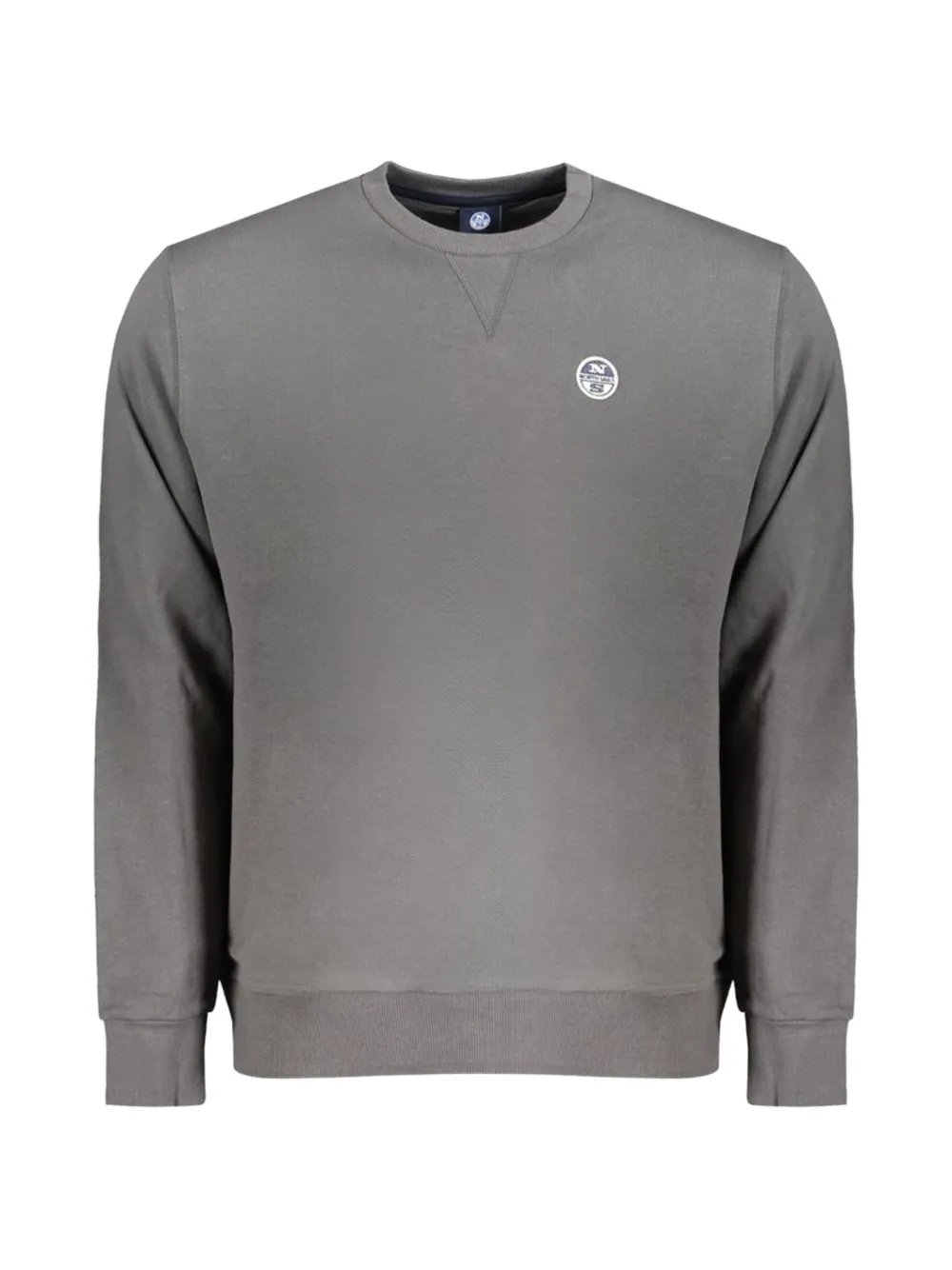 North Sails logo-embroidered crew-neck sweater - Grigio