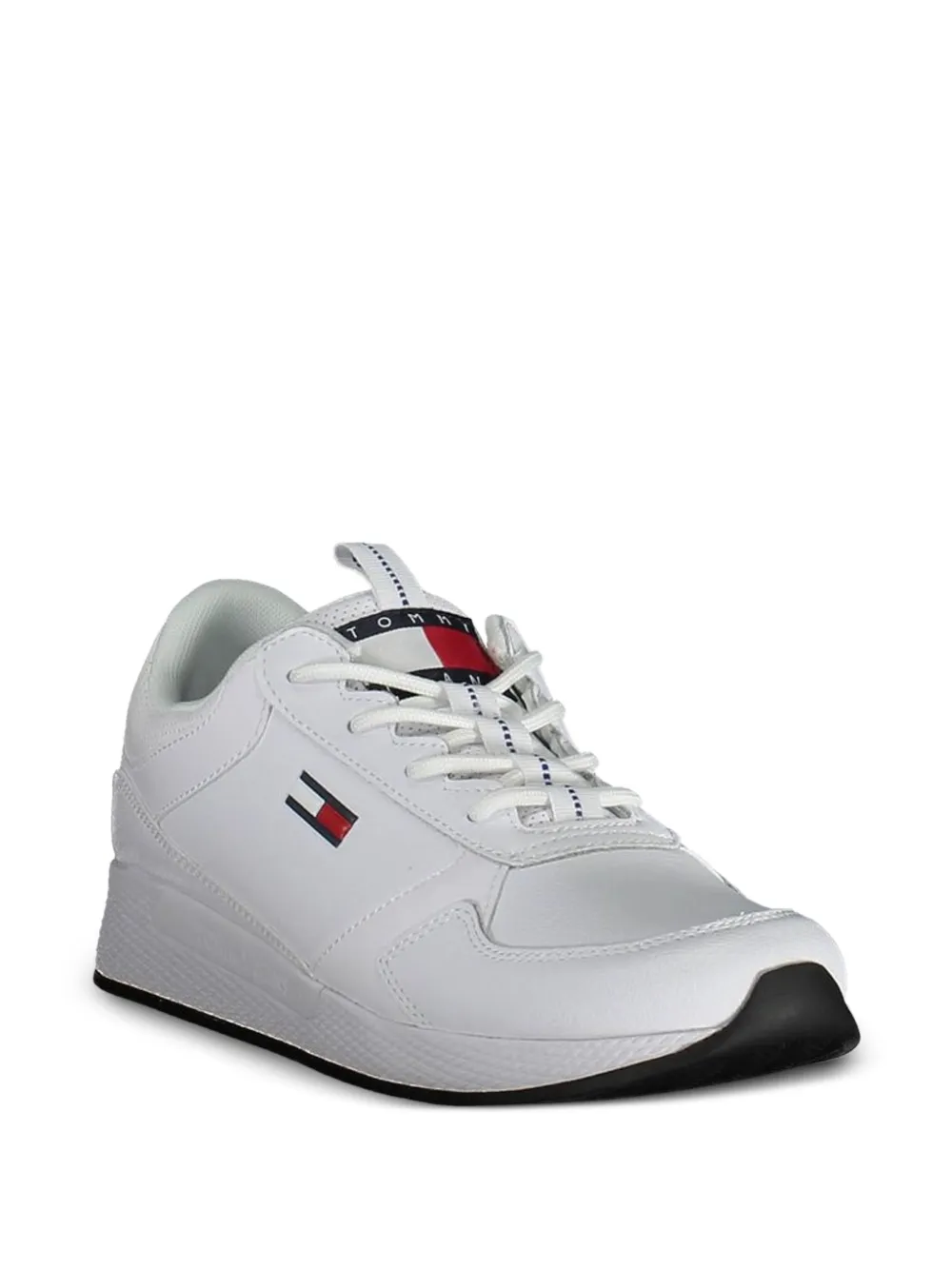 Tommy Jeans panelled logo-print sneakers Wit