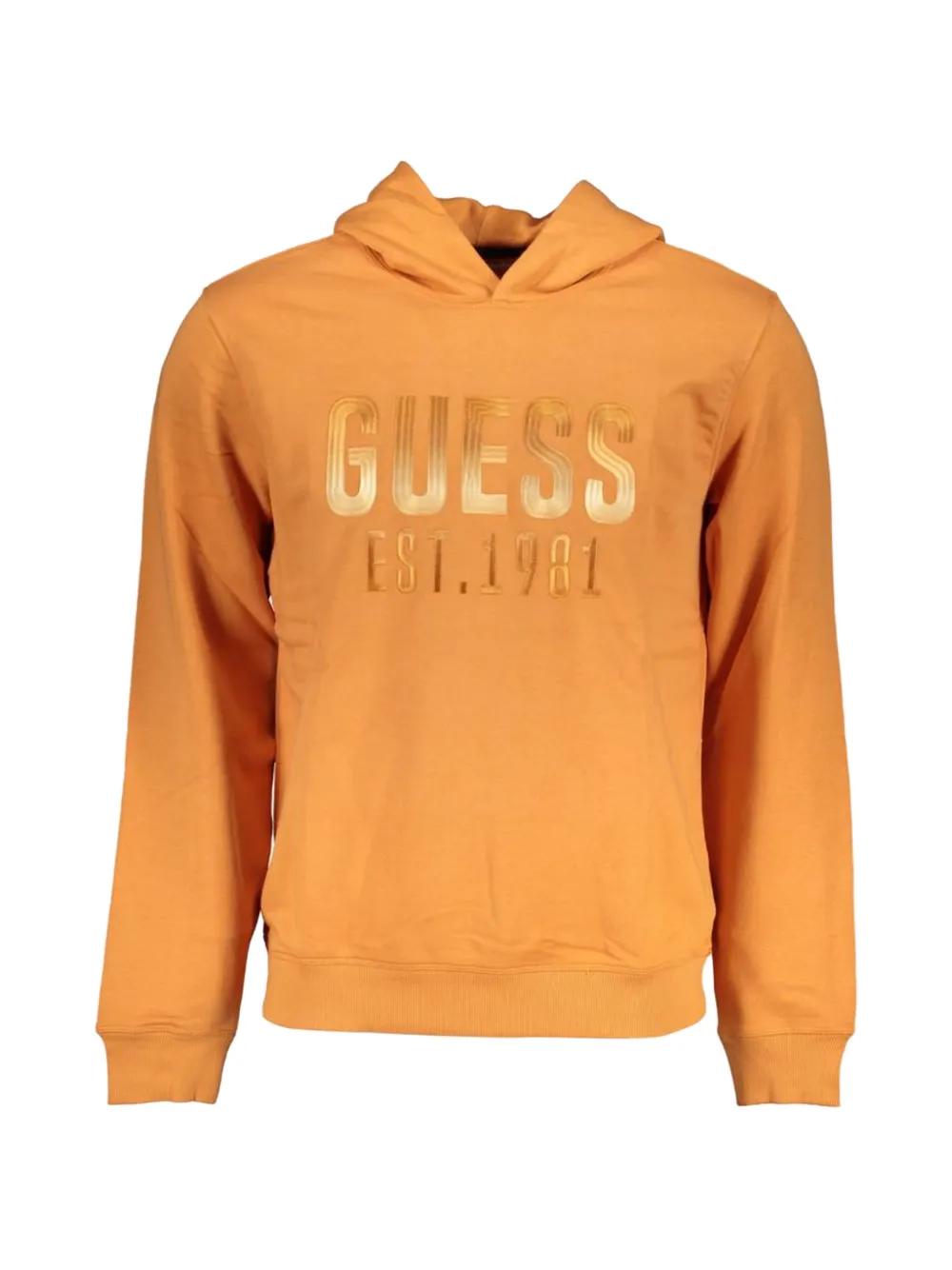GUESS USA logo-embroidered hoodie - Orange