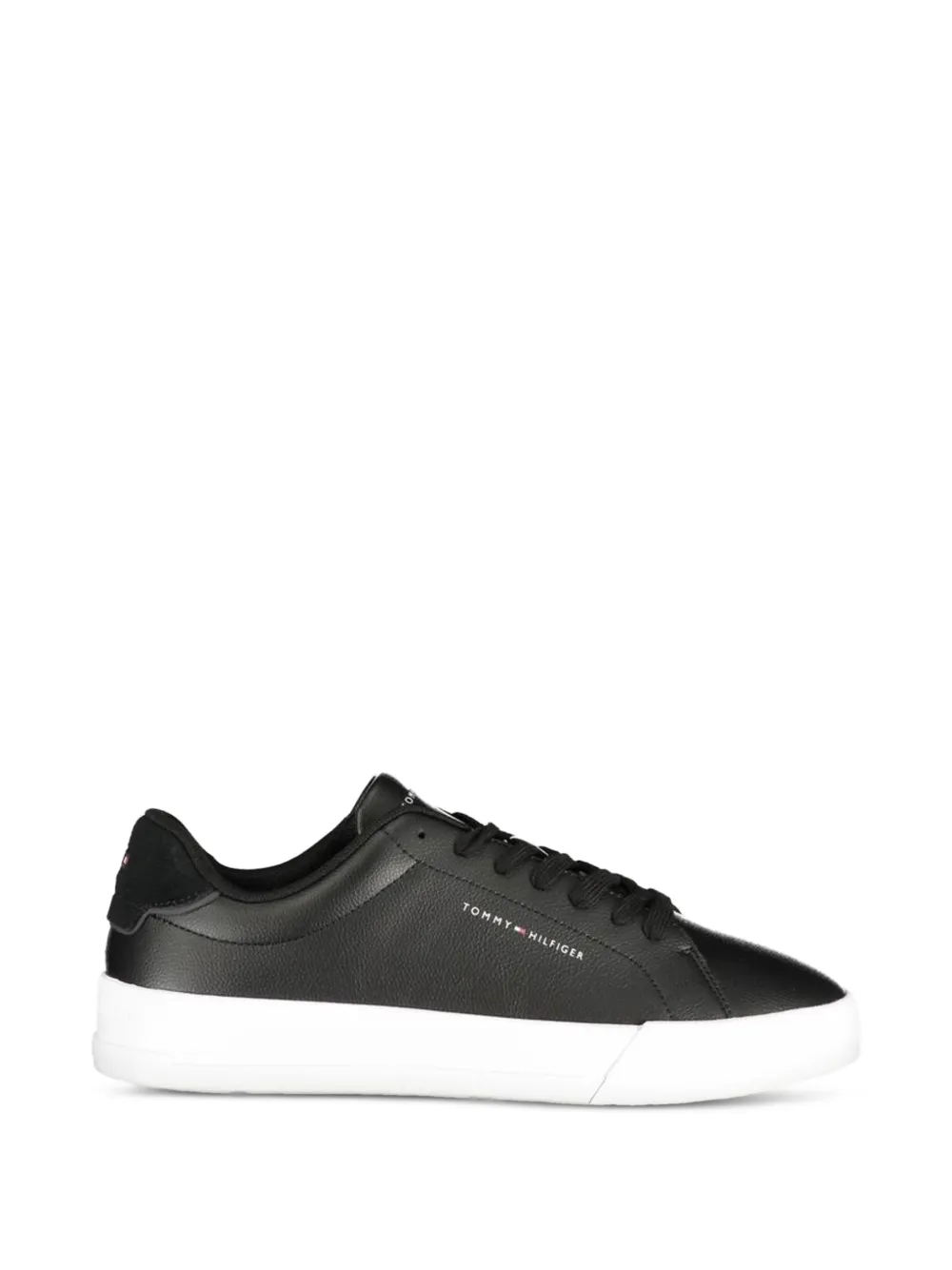 Tommy Hilfiger leather sneakers - Schwarz