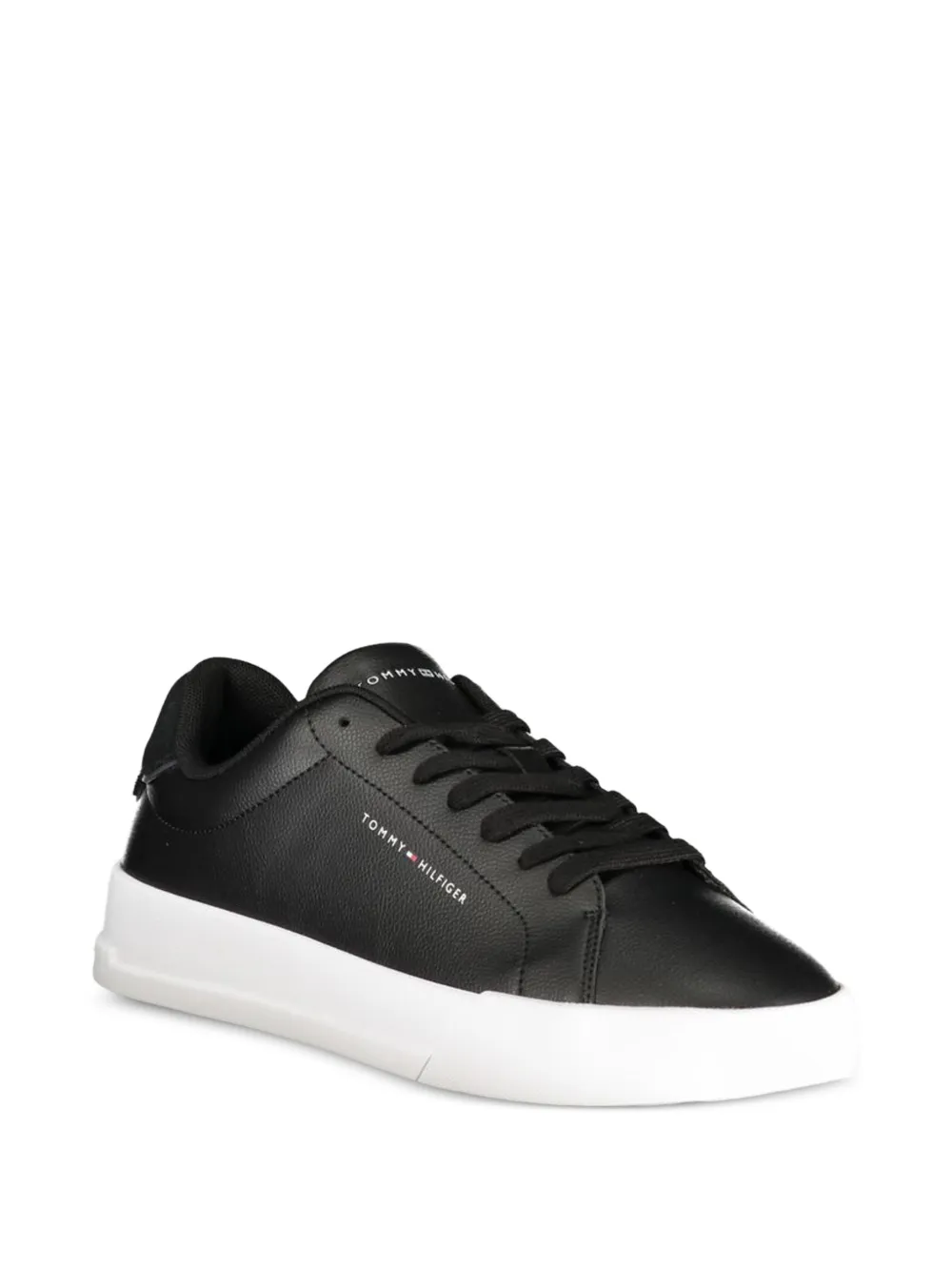 Tommy Hilfiger Leren sneakers Zwart