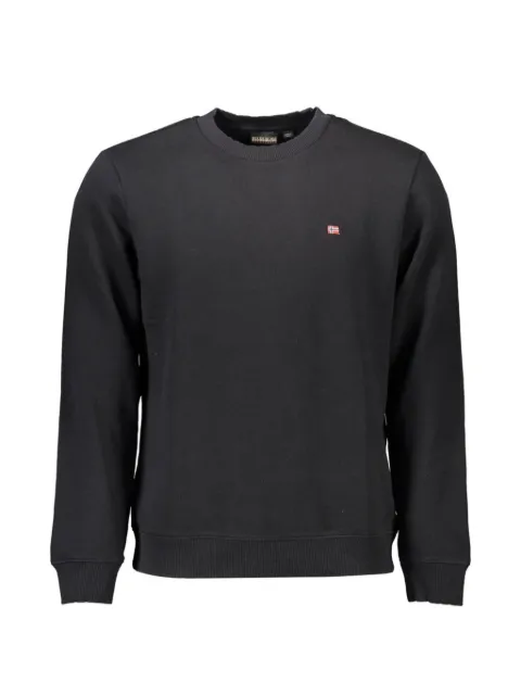 Napapijri logo-patch crew-neck sweatshirt