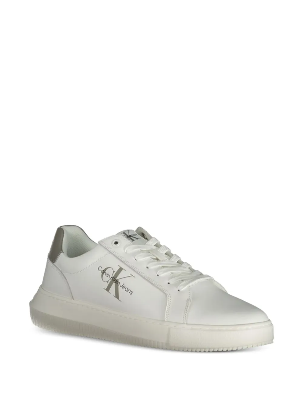 Calvin Klein monogram low-top sneakers Wit