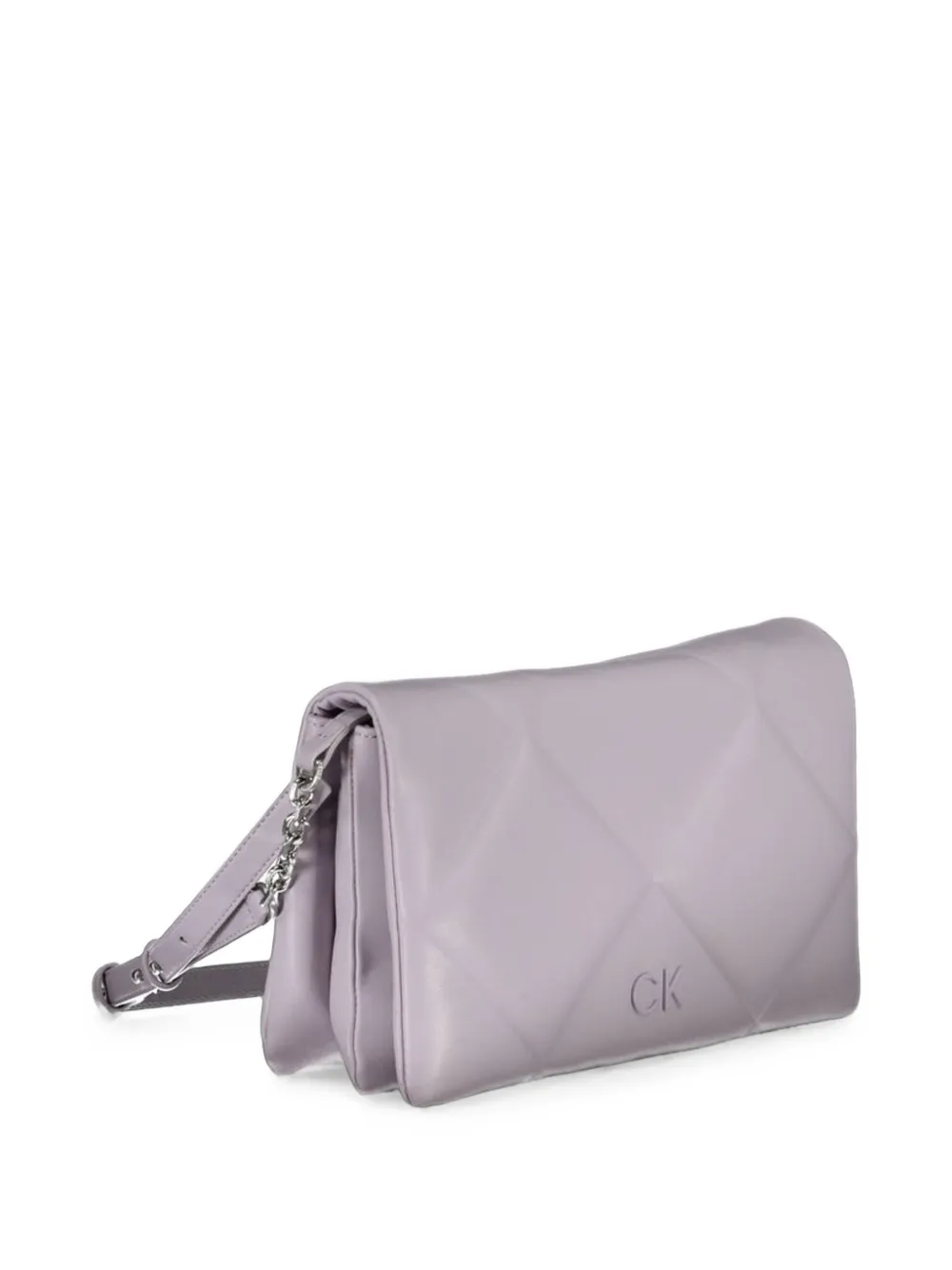 Calvin Klein quilted chain-strap shoulder bag Paars