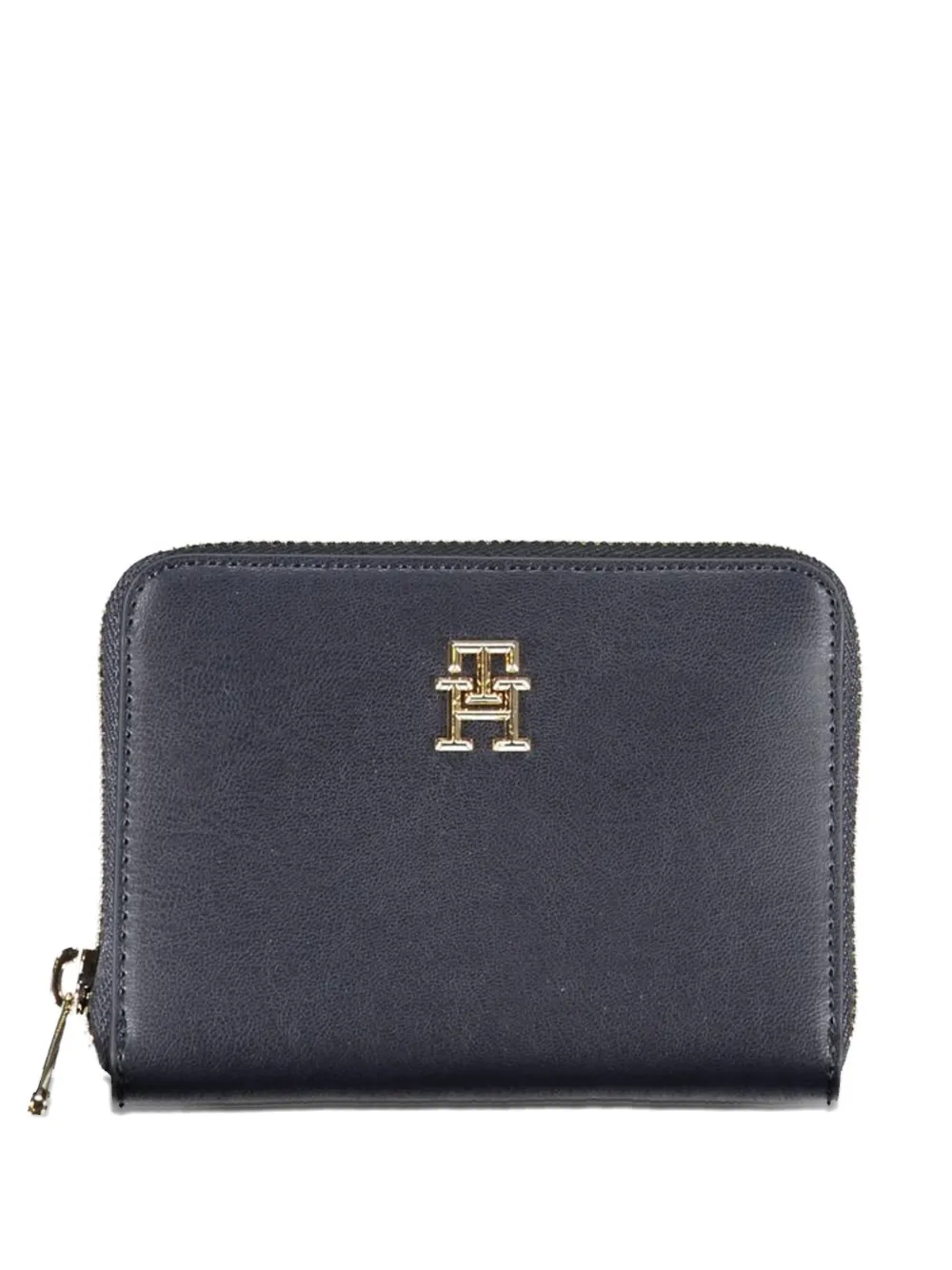 Tommy Hilfiger logo-plaque zip-around wallet - Blu