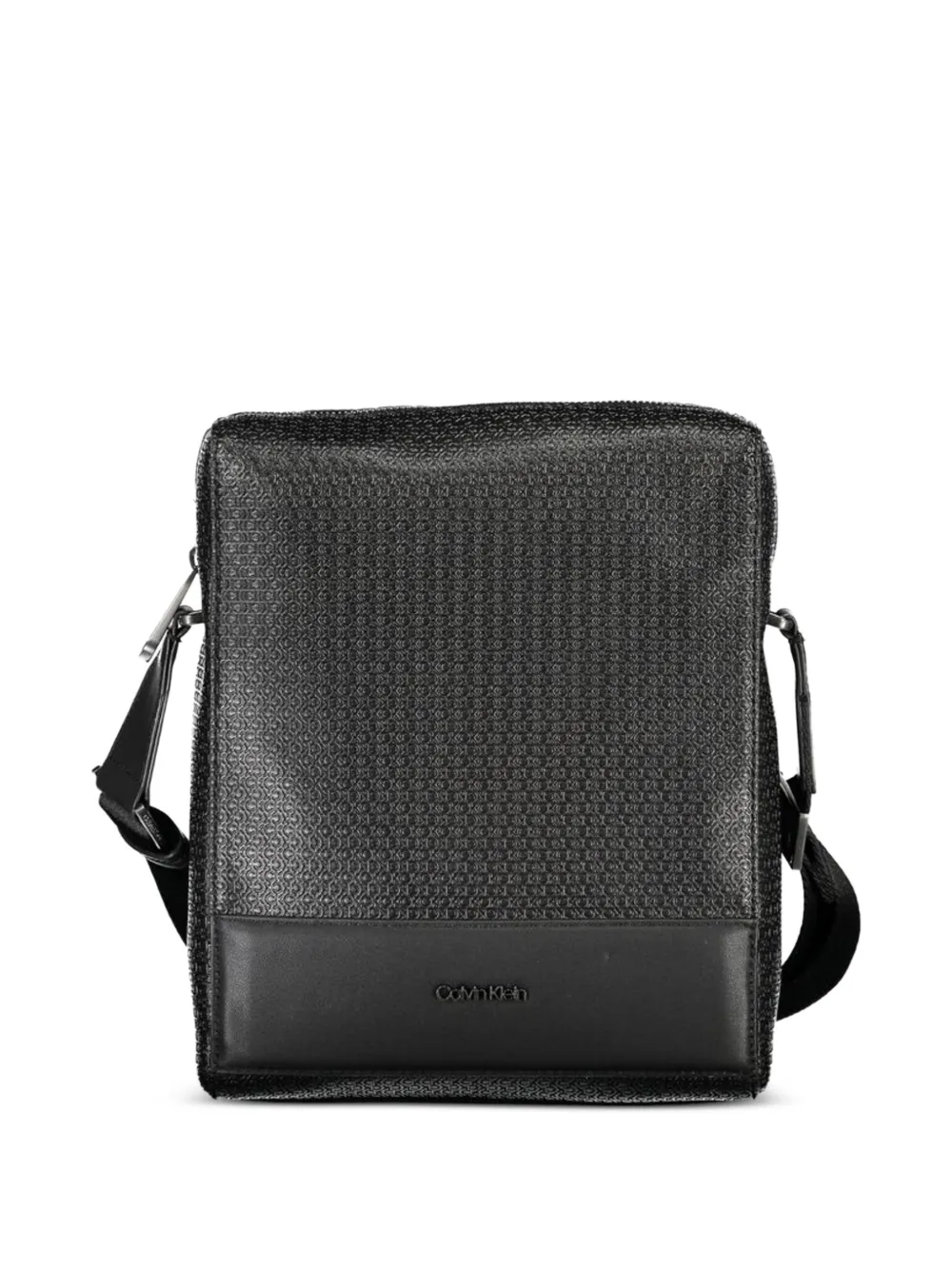 Calvin Klein perforated messenger bag - Nero