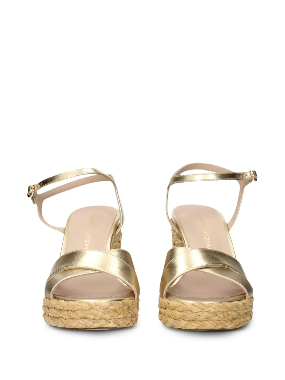 Stuart Weitzman Dayna platform sandals Goud