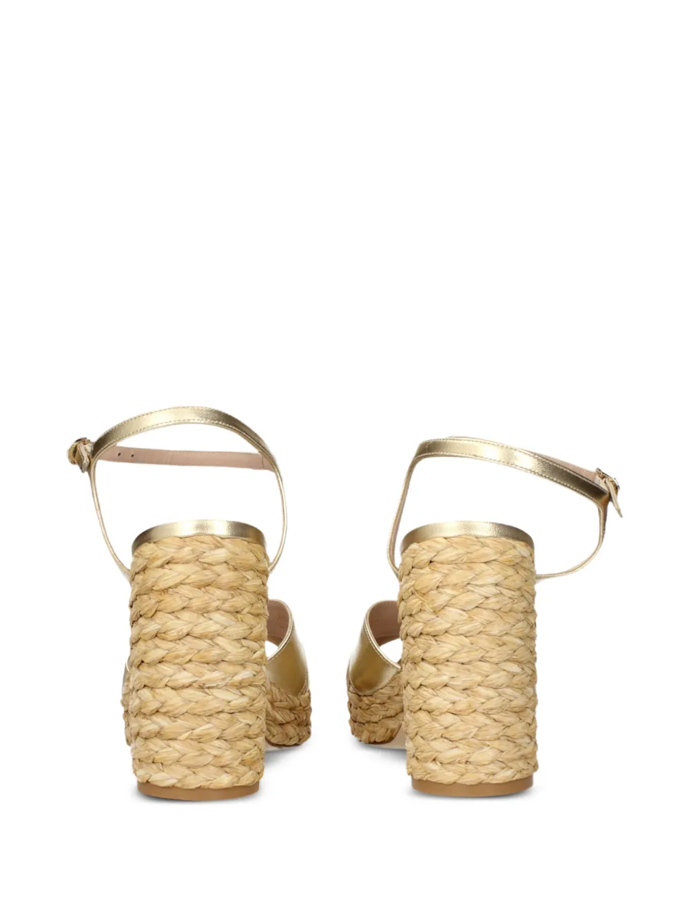 Stuart Weitzman Dayna platform sandals Goud