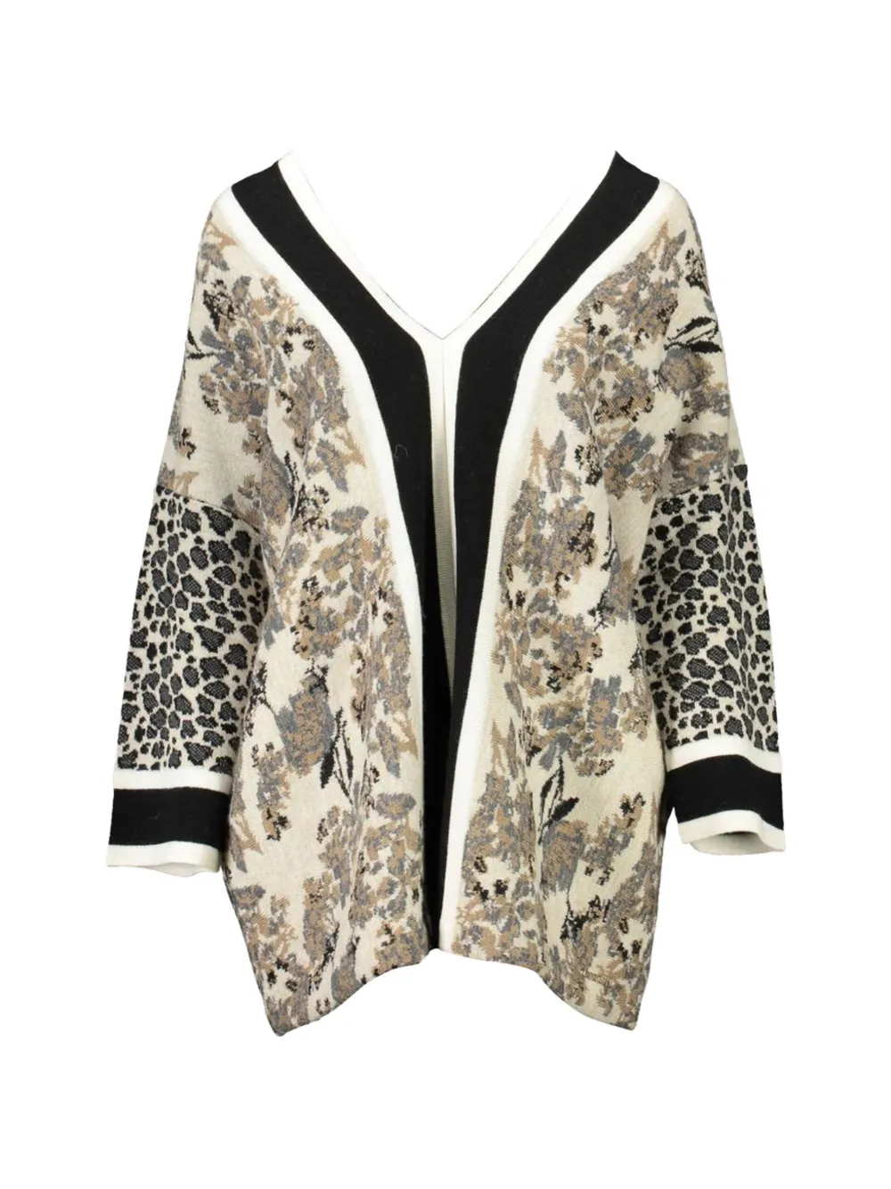 Blugirl floral and animal-print sweater - Toni neutri